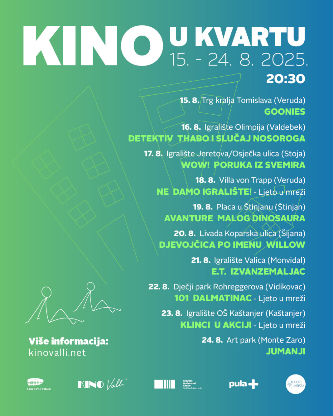 Raspored Kino u kvartu